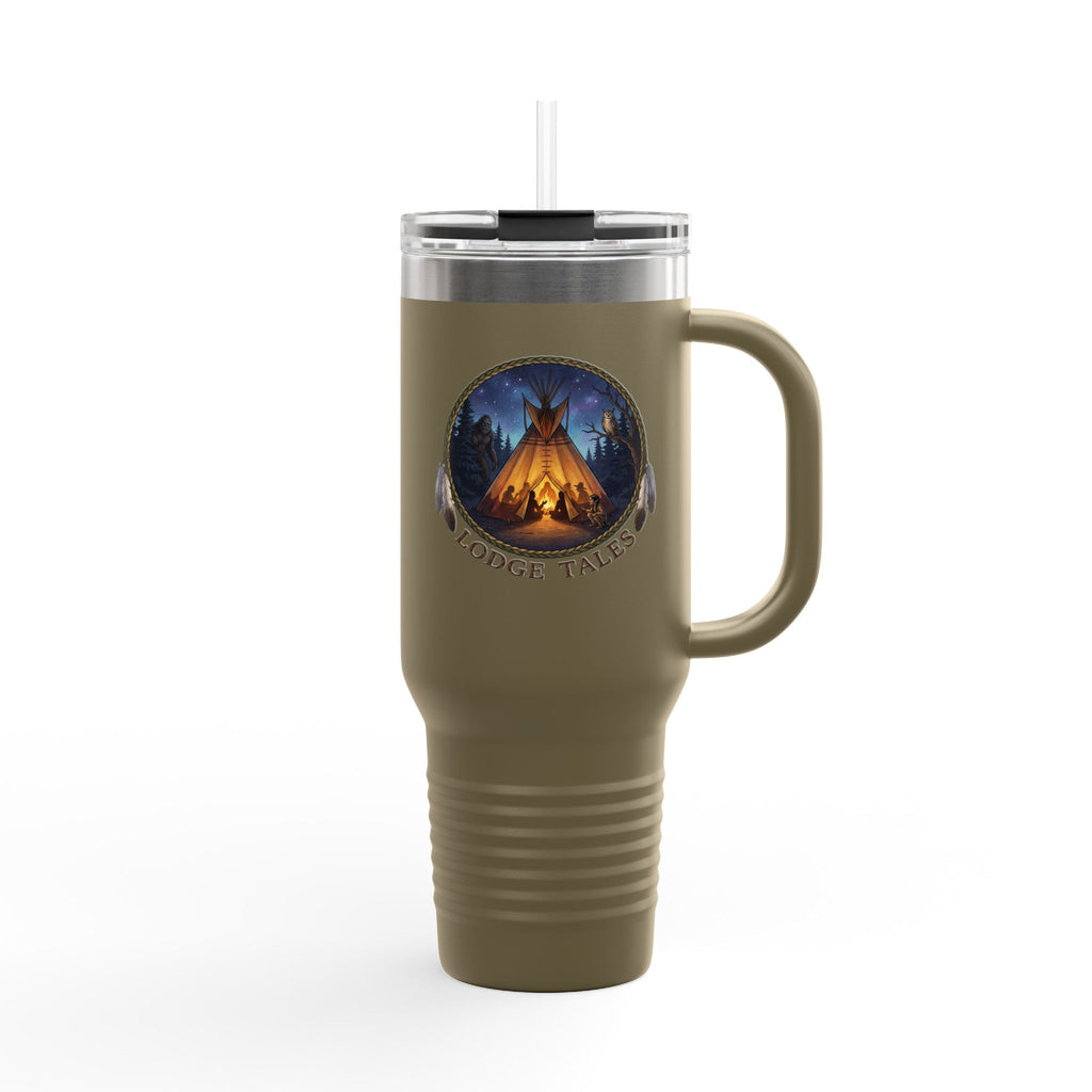 40oz Insulated Travel Mug – Lodge Tales The Original Storytellers Design