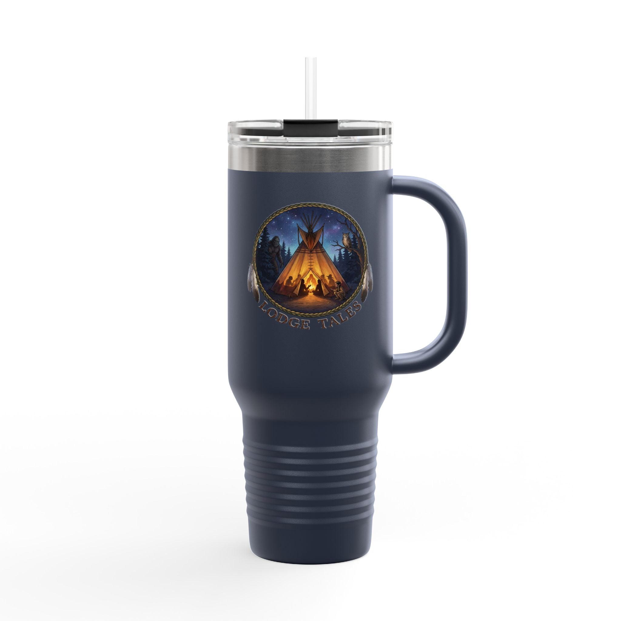 40oz Insulated Travel Mug – Lodge Tales The Original Storytellers Design