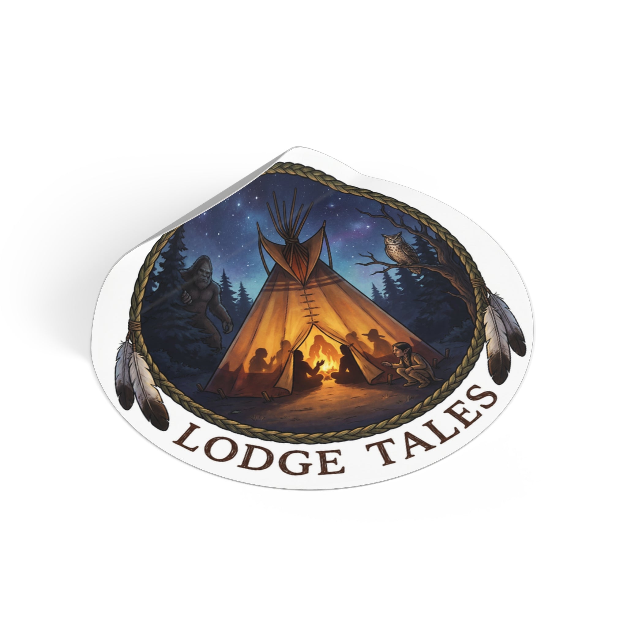 Sticker — "Lodge Tales"  The Original Storytellers