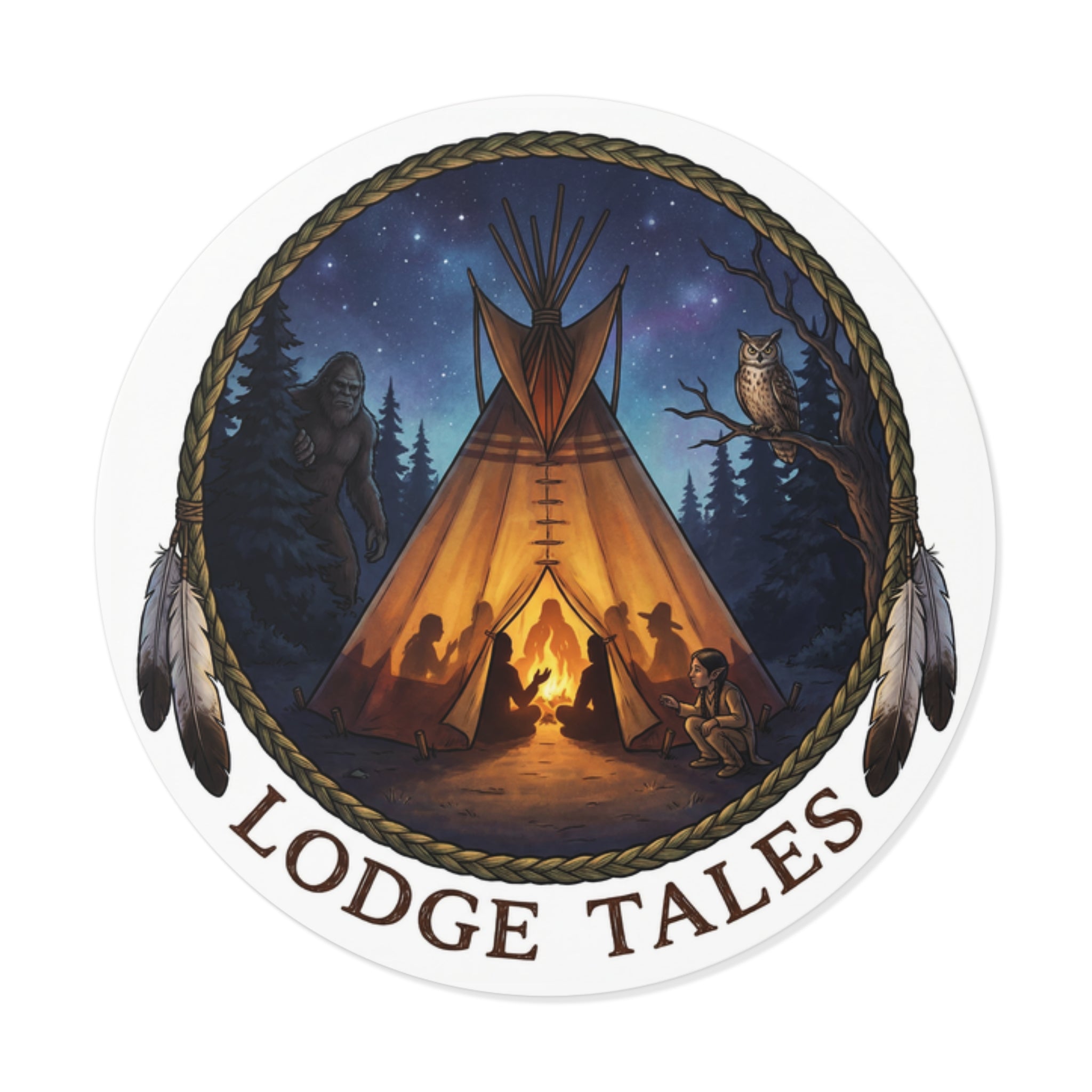 Sticker — "Lodge Tales"  The Original Storytellers