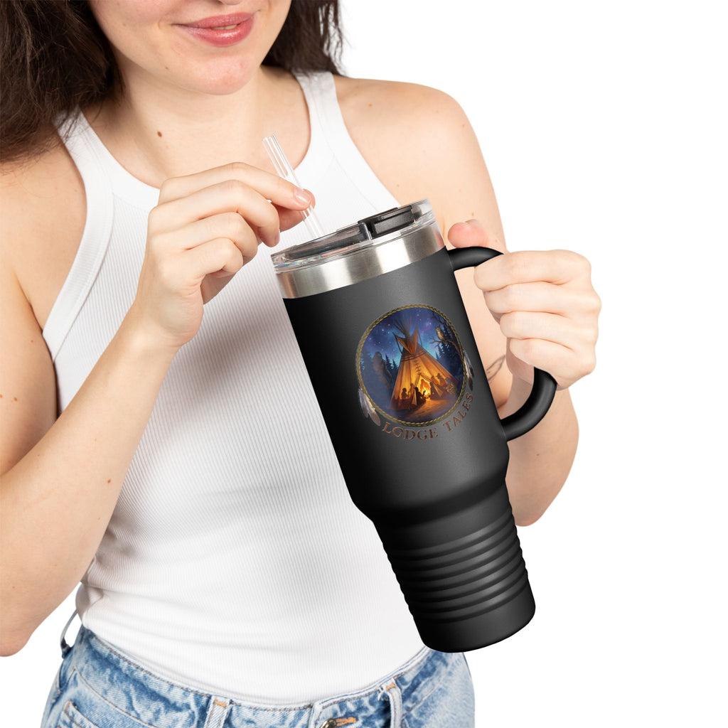 40oz Insulated Travel Mug – Lodge Tales The Original Storytellers Design