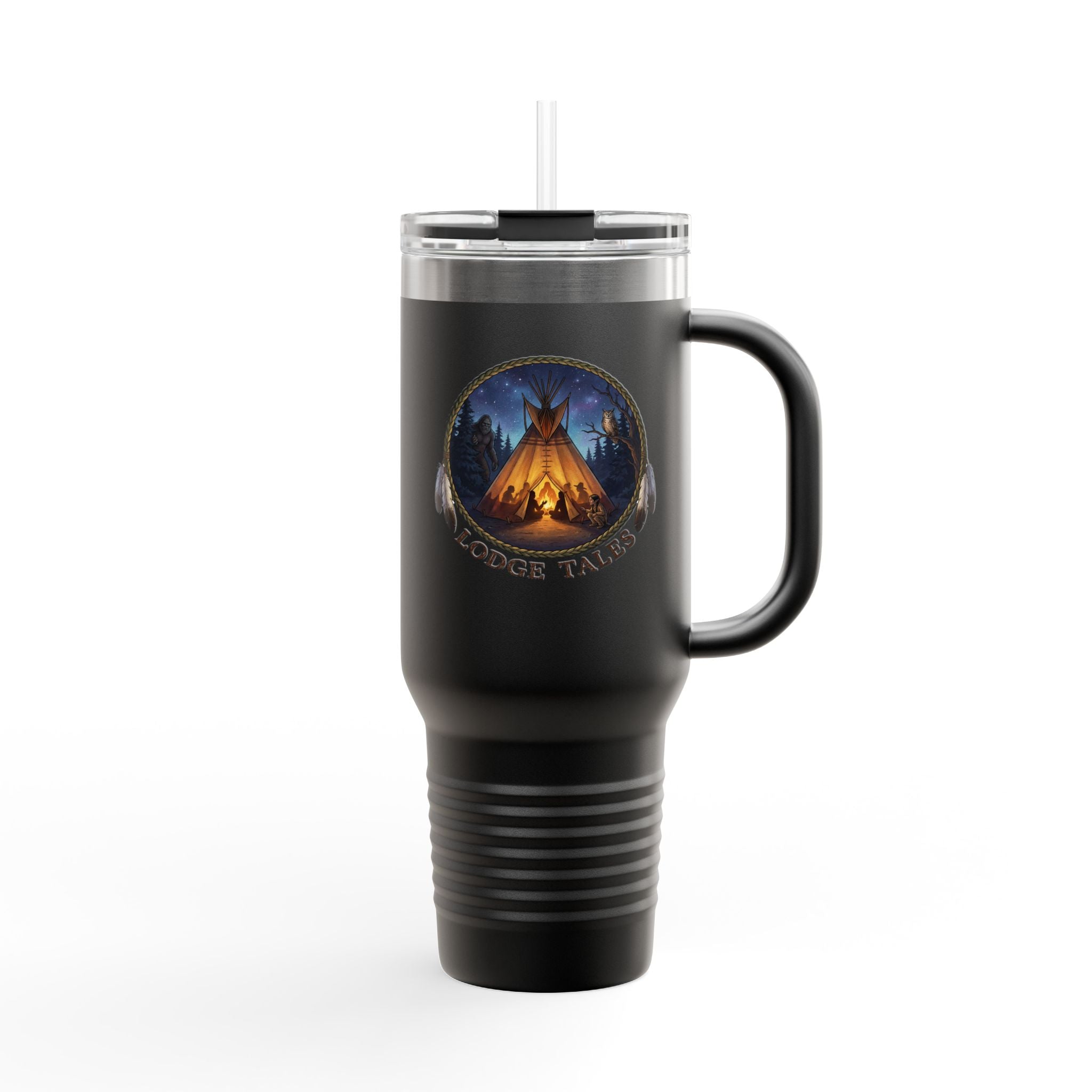 40oz Insulated Travel Mug – Lodge Tales The Original Storytellers Design