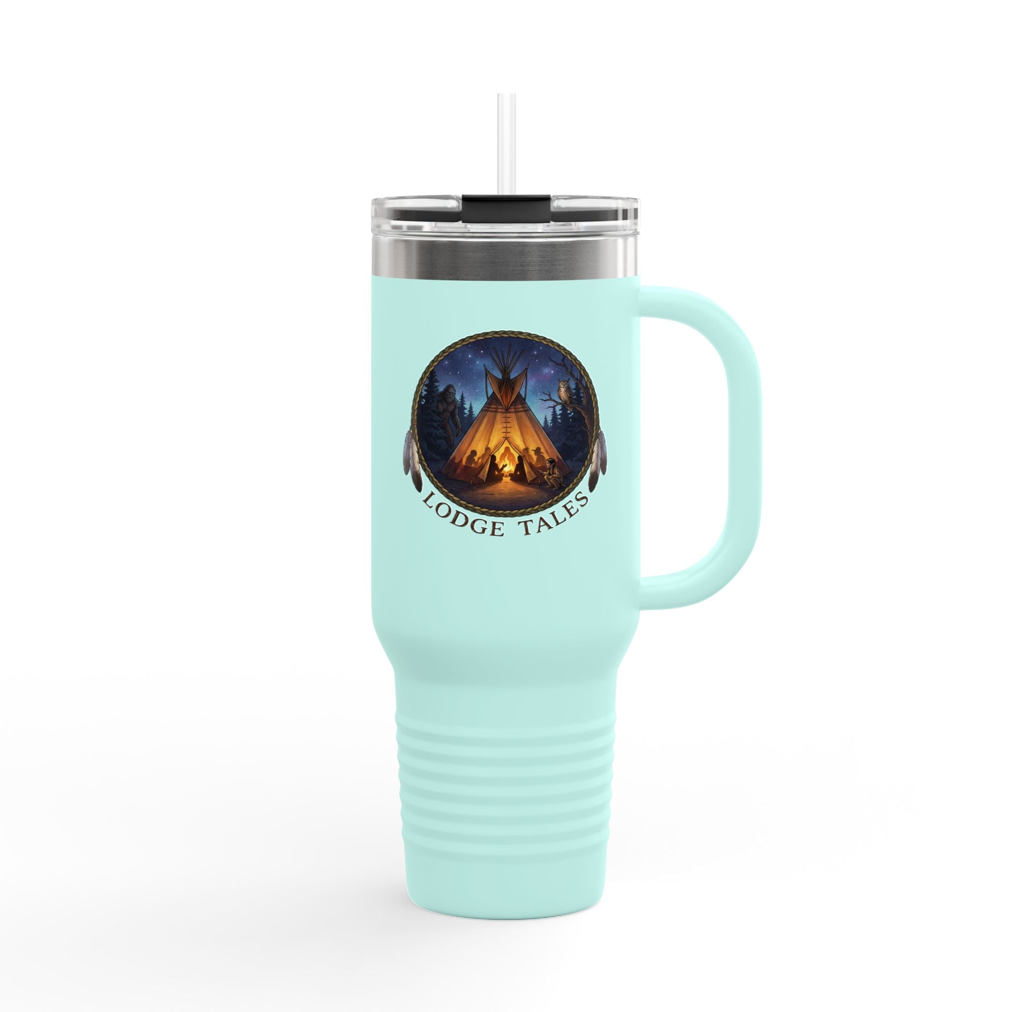 40oz Insulated Travel Mug – Lodge Tales The Original Storytellers Design