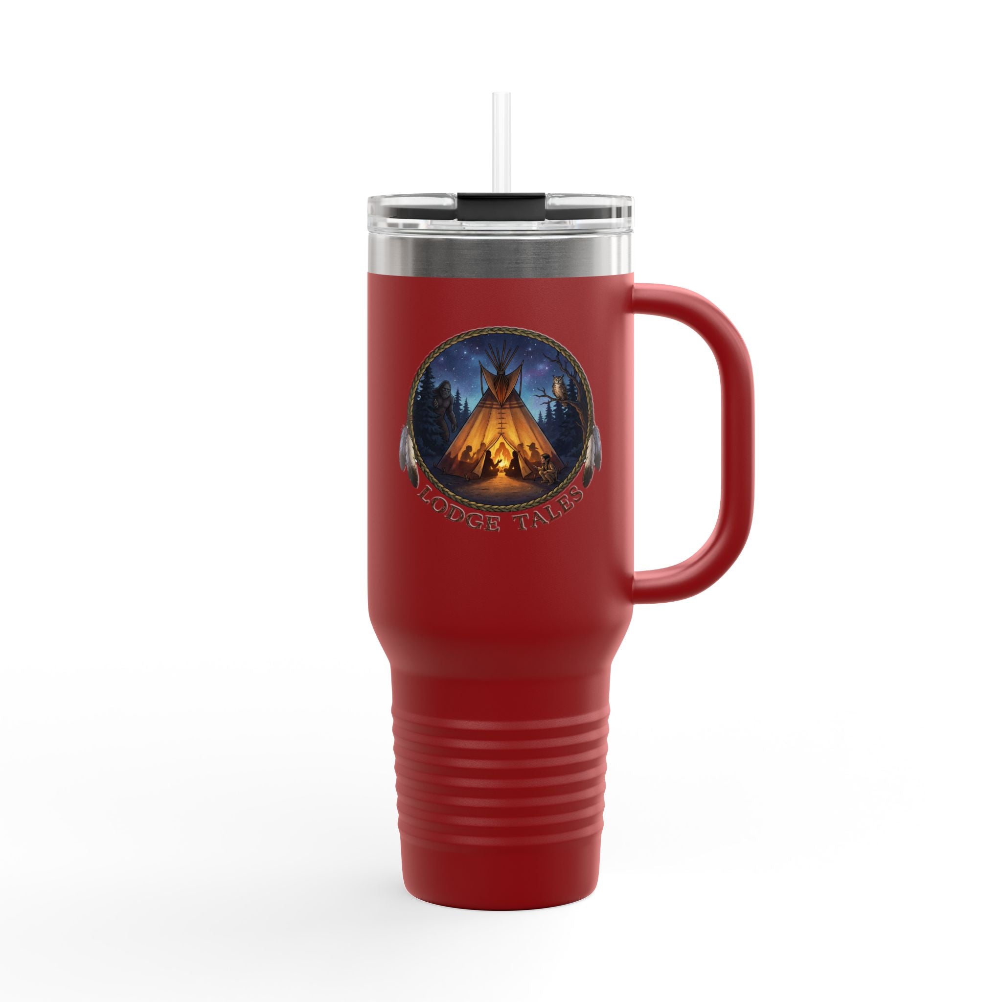 40oz Insulated Travel Mug – Lodge Tales The Original Storytellers Design