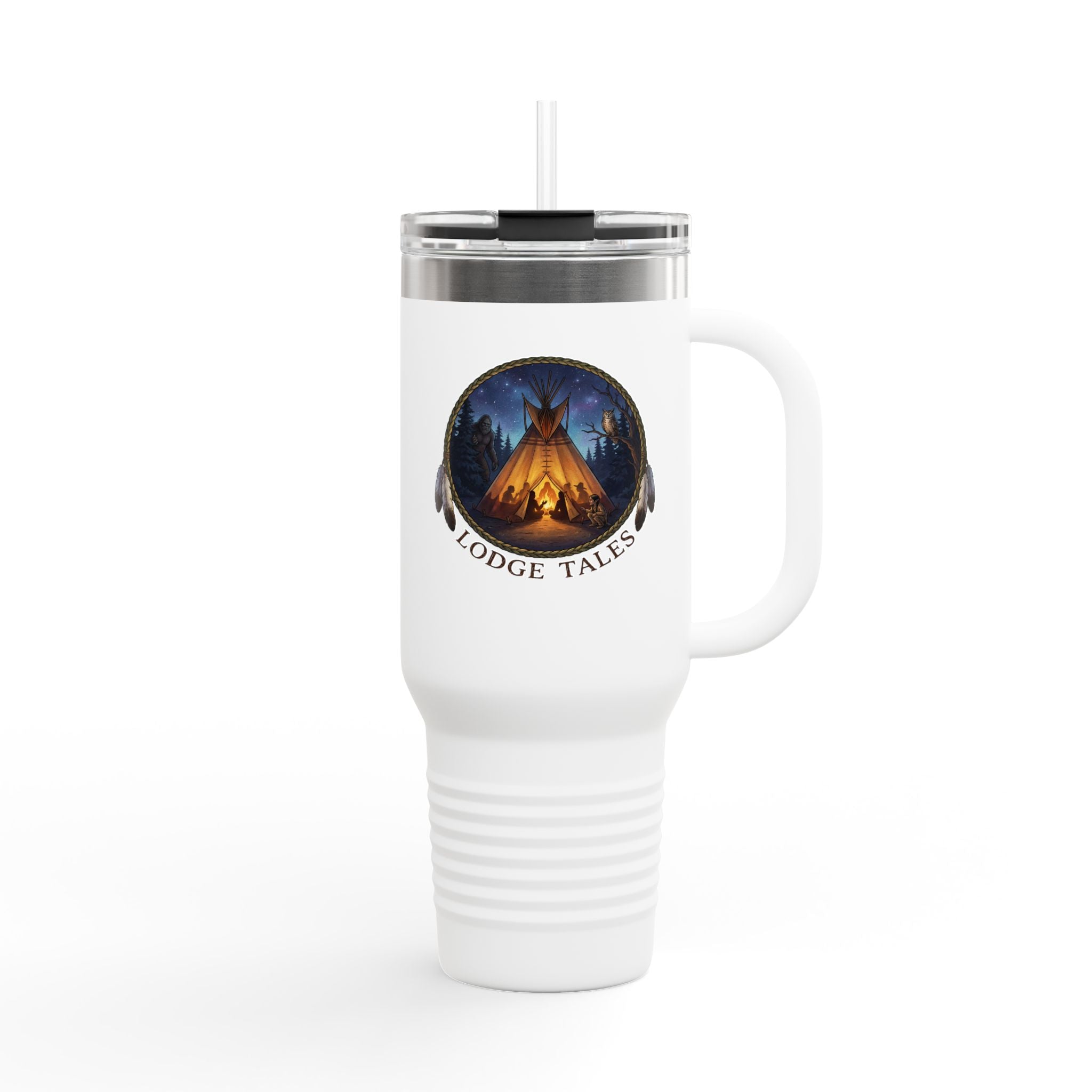 40oz Insulated Travel Mug – Lodge Tales The Original Storytellers Design